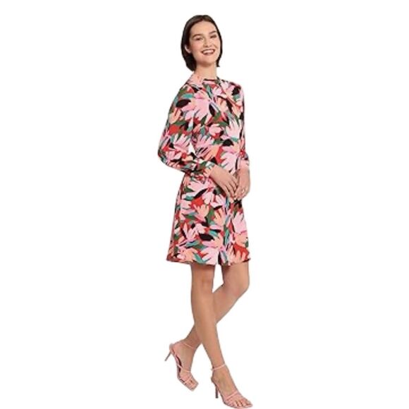 Donna Morgan Dresses & Skirts - Donna Morgan Mock Neck Mini Dress With Long Sleeves. Size 10 NWT